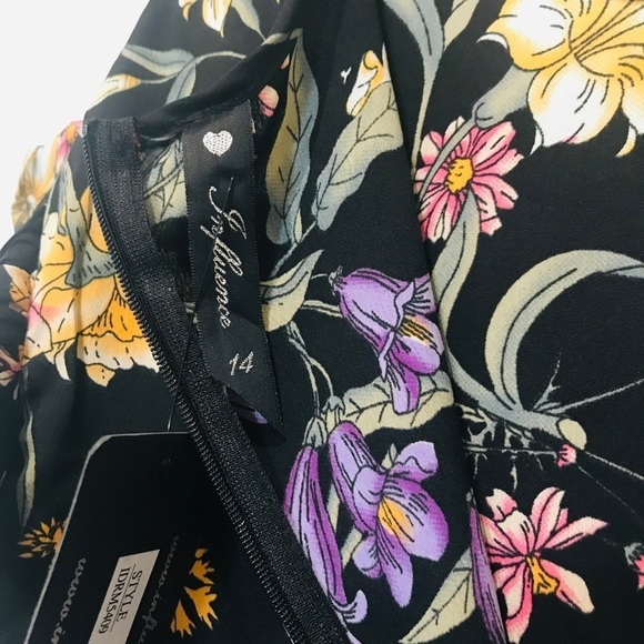 - Floral detail stunning dress influence fashion size 14 new pattern summer - Picture 7 of 9